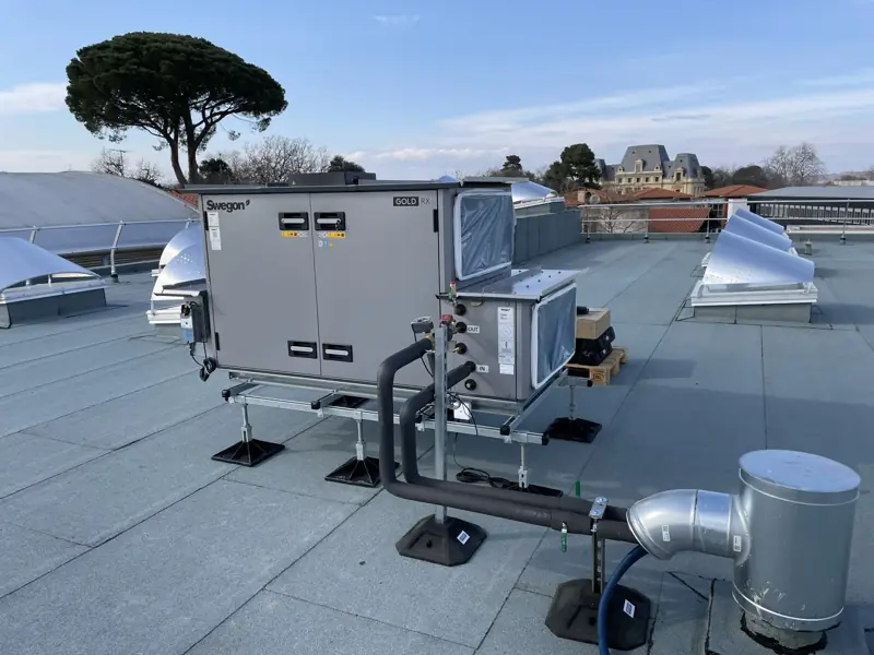 Centrale de traitement d'air en toiture
